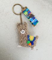 Handgestrickter Lama Alpaka Schlüsselanhänger Geschenidee
